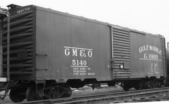 K4 G 1:24 Decals Mobile and Ohio 40 Ft Boxcar White Lettering GM&O Predecessor 